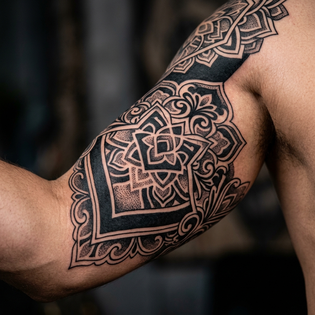 Tatuagem Blackwork Ornamental