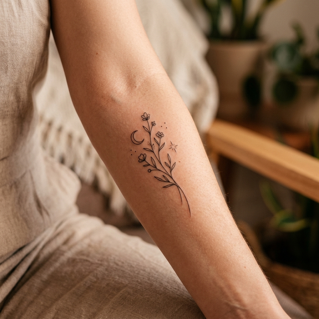 Tatuagem Fine Line Delicada